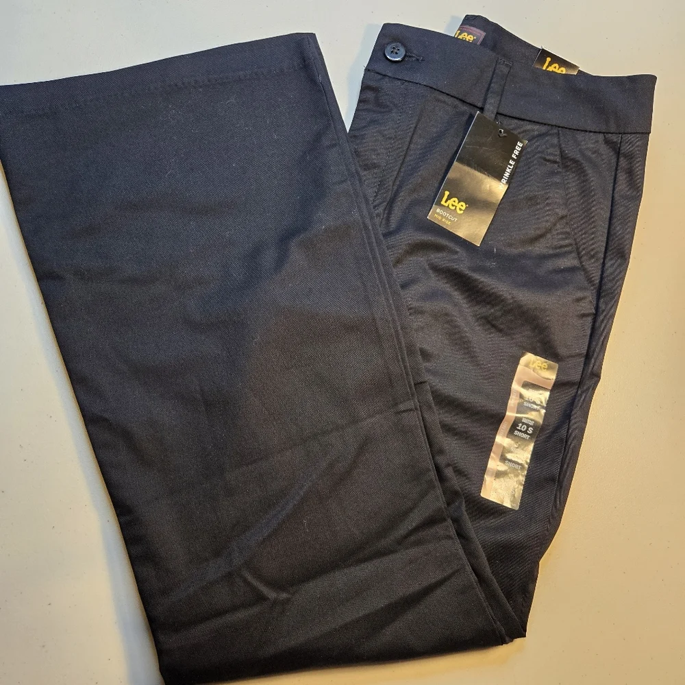 NWT Lee Black Bootcut Pants Size 10 Short - Picture 6 of 13